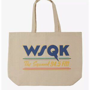 Stranger Things WSQK The Squawk Canvas Tote — BoxLunch Exclusive NWT